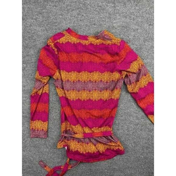 Merrell Opti Wick Shirt Women's Medium Boho Long Sleeve Belted Activewear - Picture 6 of 6